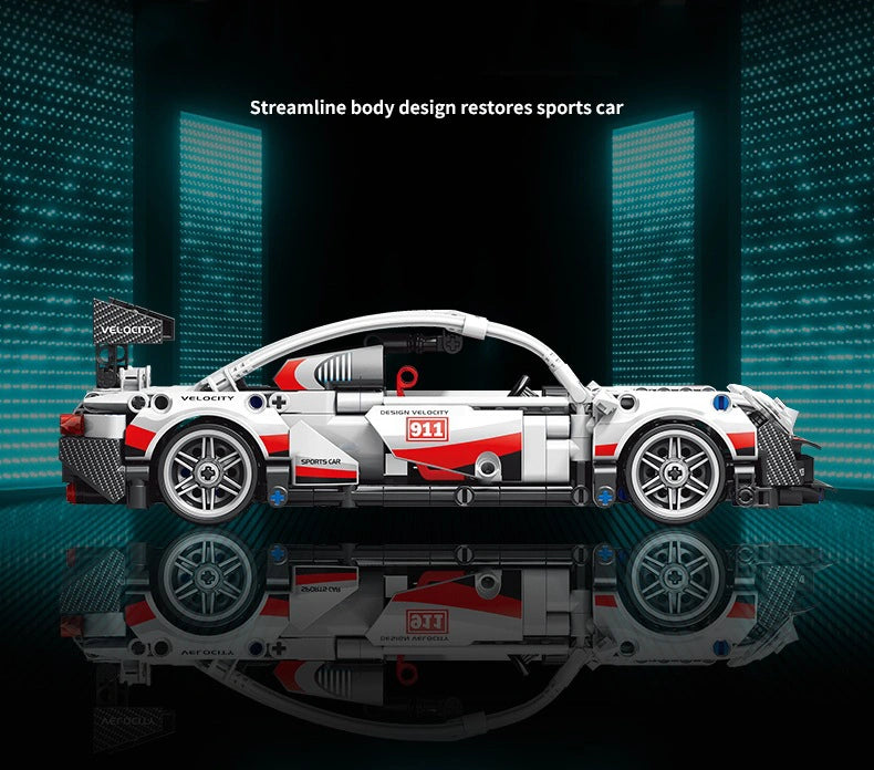 Porsche Building Blocks Pull Back Sports Car 540 PCS