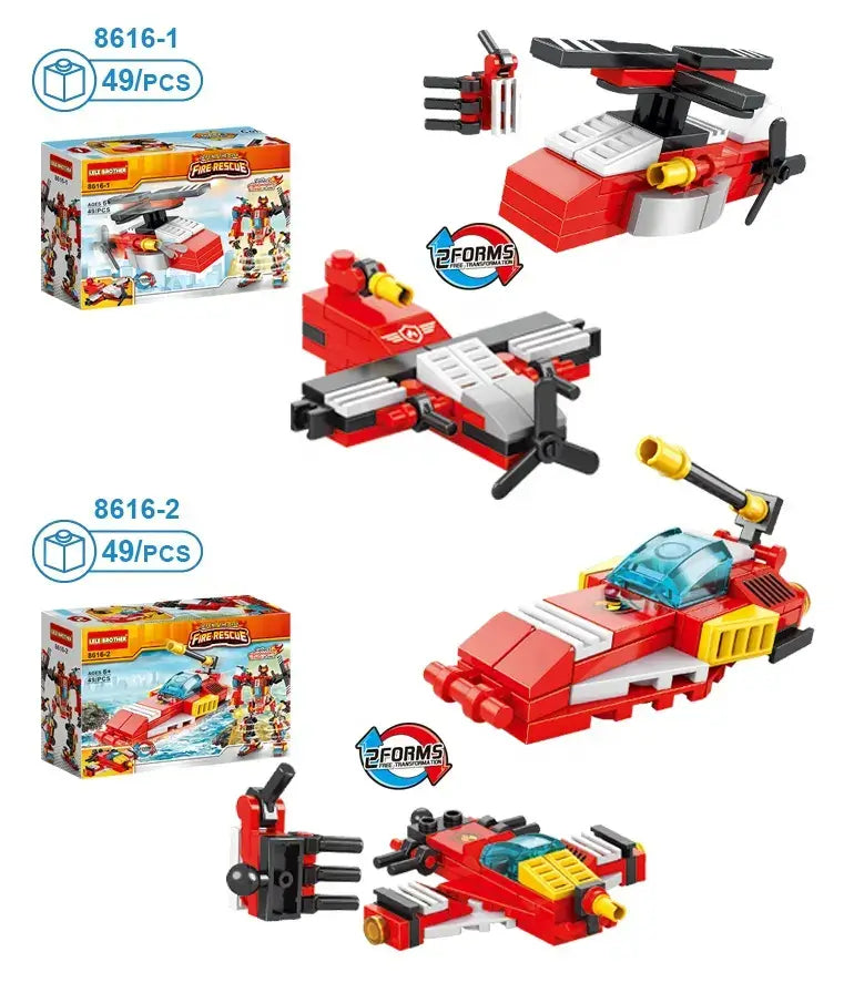 City Fire Block Robot Building Blocks Kids Educational Construction Toy 356 Pcs