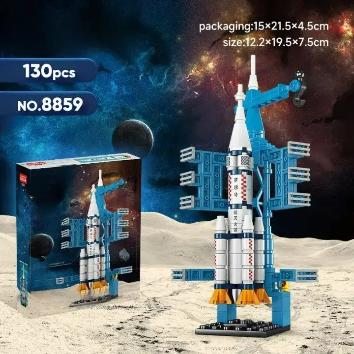 Space Shuttle Rocket Boys Assemble Building Blocks Birthday Gift Children's Educational Toys