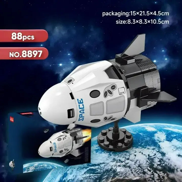 Space Shuttle Rocket Boys Assemble Building Blocks Birthday Gift Children's Educational Toys