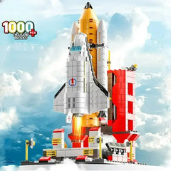 1000PCS Space Shuttle Building Blocks Rocket Model Construction DIY Toy Bag Packing