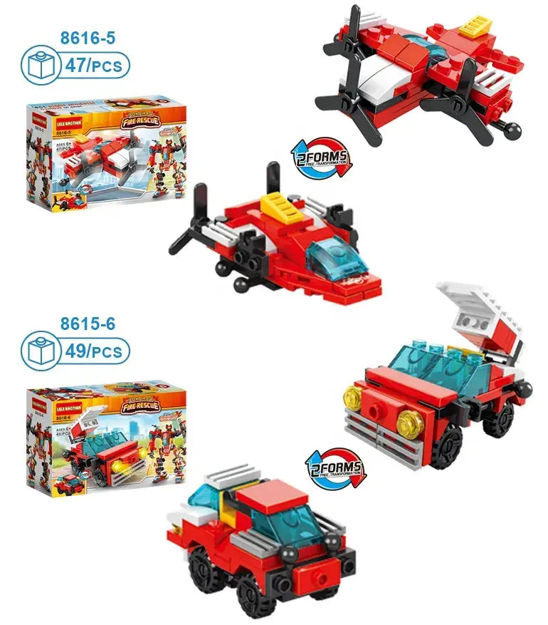 City Fire Block Robot Building Blocks Kids Educational Construction Toy 356 Pcs