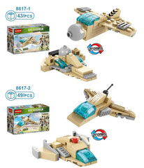 Military Blocks Toy Tank Plane Transform Robot Kids Educational Building Block 335 Pcs