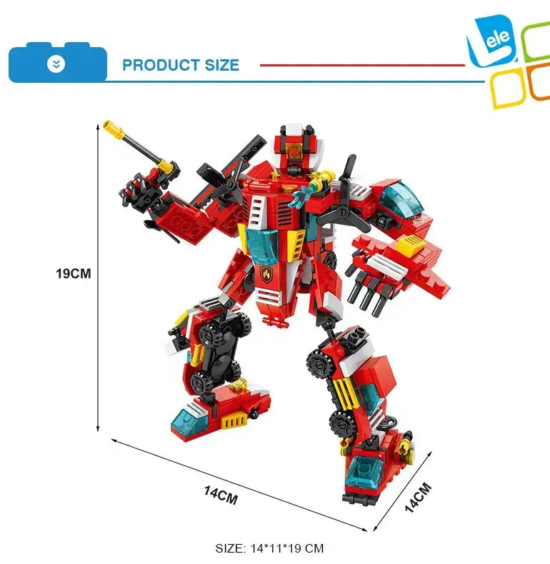 City Fire Block Robot Building Blocks Kids Educational Construction Toy 356 Pcs