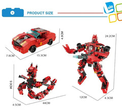 Transformer Model Car Robot Dinosaur 3 in 1 Building Blocks Toy Kids Building Bricks 446 Pcs