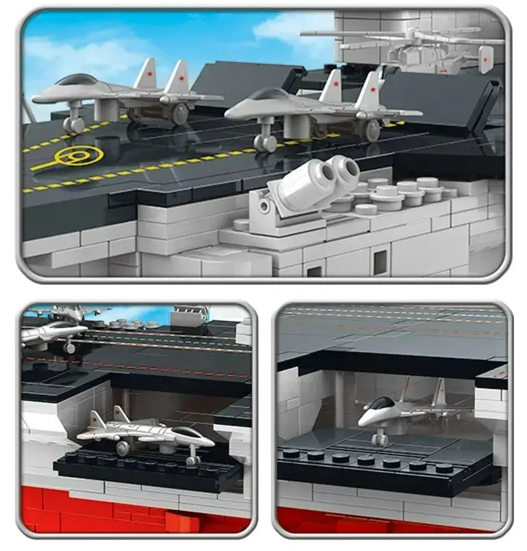 Liaoning Aircraft Carrier Model Assemble Block Military Warship Building Blocks Toy