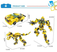 Kids Creative Car Robot Building Bricks Hornets City Block Toys 466 Pcs