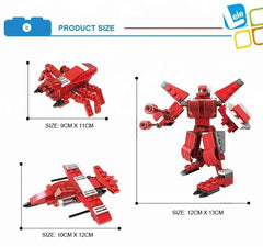 Block Classic Model Car Transform Robot Kids Educational Building Blocks Toys