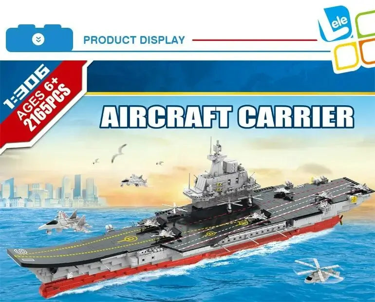 Liaoning Aircraft Carrier Model Assemble Block Military Warship Building Blocks Toy