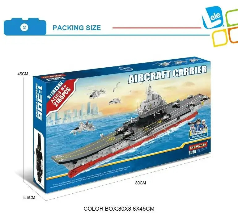 Liaoning Aircraft Carrier Model Assemble Block Military Warship Building Blocks Toy