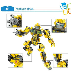 Kids Creative Car Robot Building Bricks Hornets City Block Toys 466 Pcs