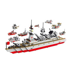 Military Model Warship Cruiser Kids Educational Building Blocks Toys 811 PCS