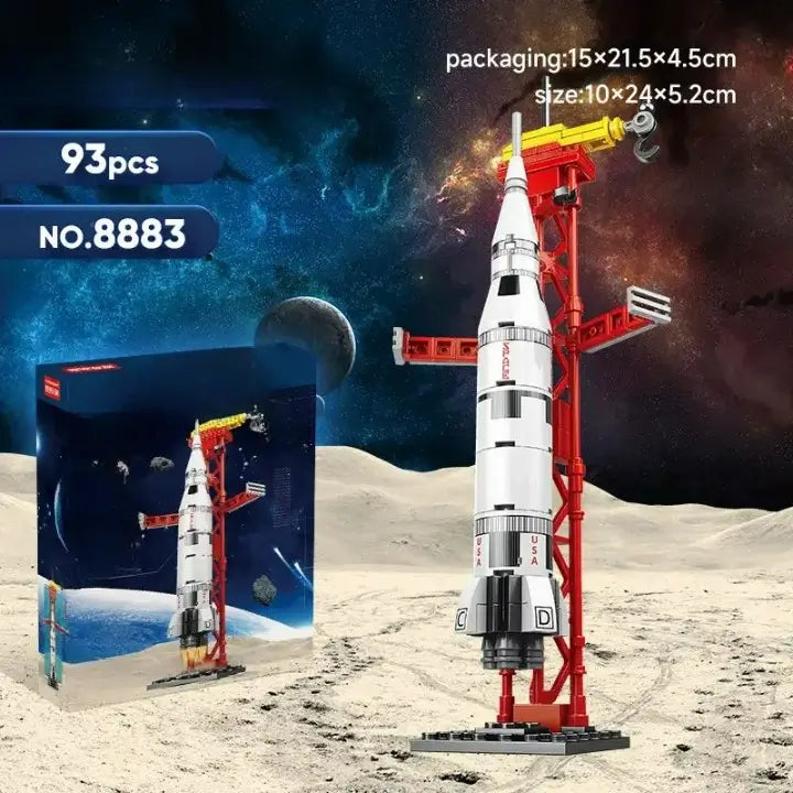 Space Shuttle Rocket Boys Assemble Building Blocks Birthday Gift Children's Educational Toys