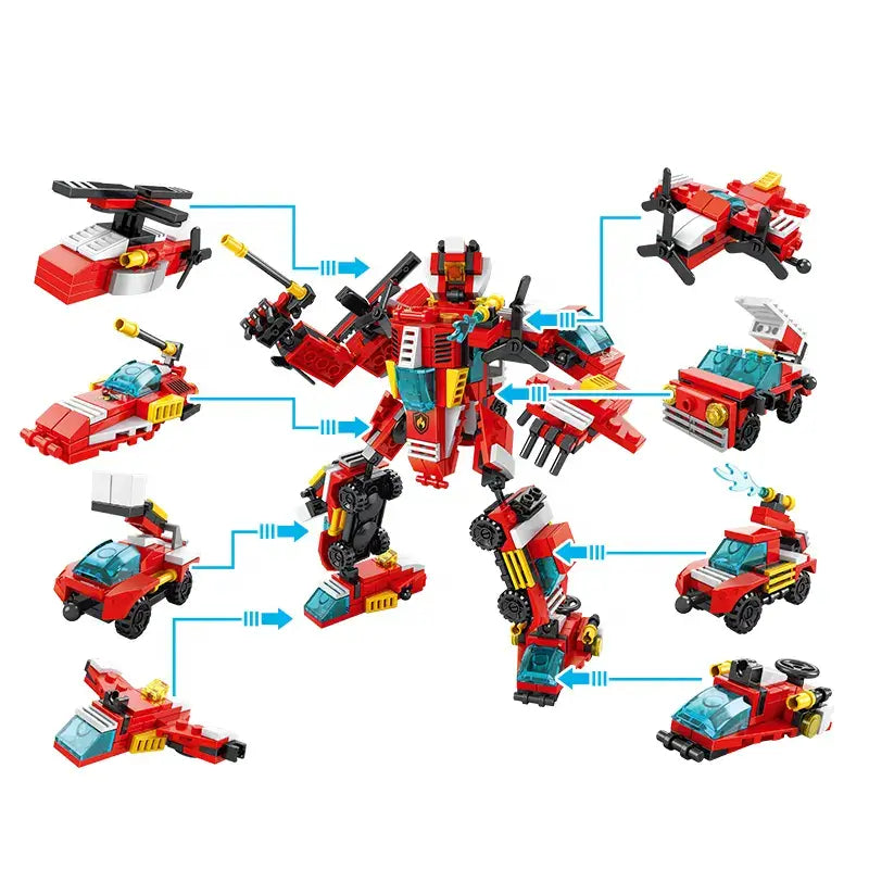 City Fire Block Robot Building Blocks Kids Educational Construction Toy 356 Pcs