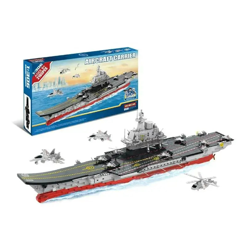 Liaoning Aircraft Carrier Model Assemble Block Military Warship Building Blocks Toy