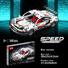 Porsche Building Blocks Pull Back Sports Car 540 PCS