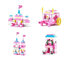 1000PCS Pink Castle Building Blocks Set for Girls DIY Toy