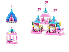 1000PCS Pink Castle Building Blocks Set for Girls DIY Toy