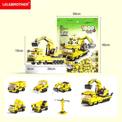 1000PCS Construction Truck Building Blocks Set - DIY Toy for Young Builders