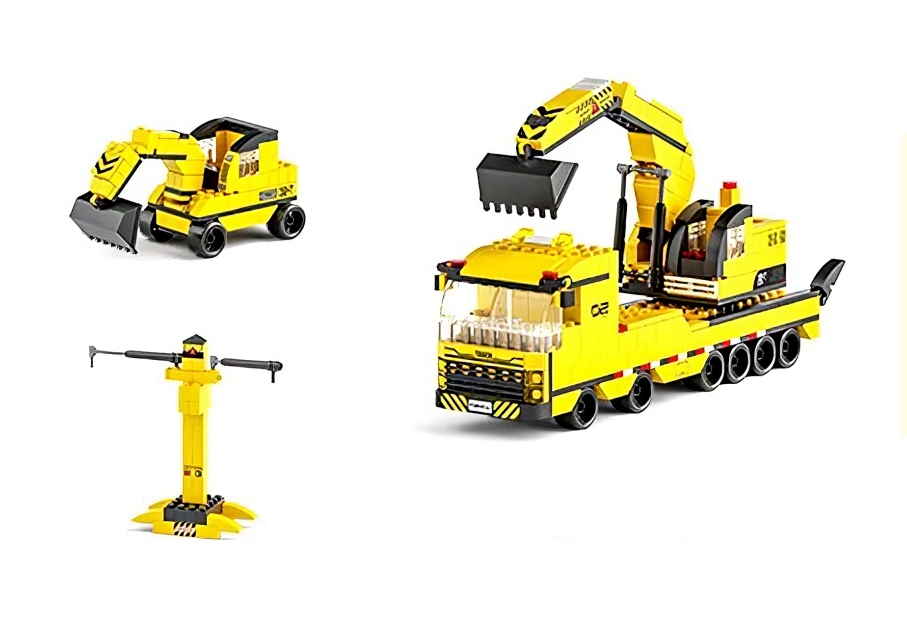 1000PCS Construction Truck Building Blocks Set - DIY Toy for Young Builders