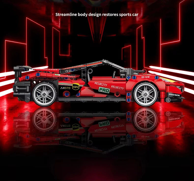 Ferrari Building Blocks Pull Back Sports Car 513 PCS