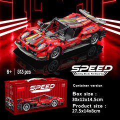 Ferrari Building Blocks Pull Back Sports Car 513 PCS