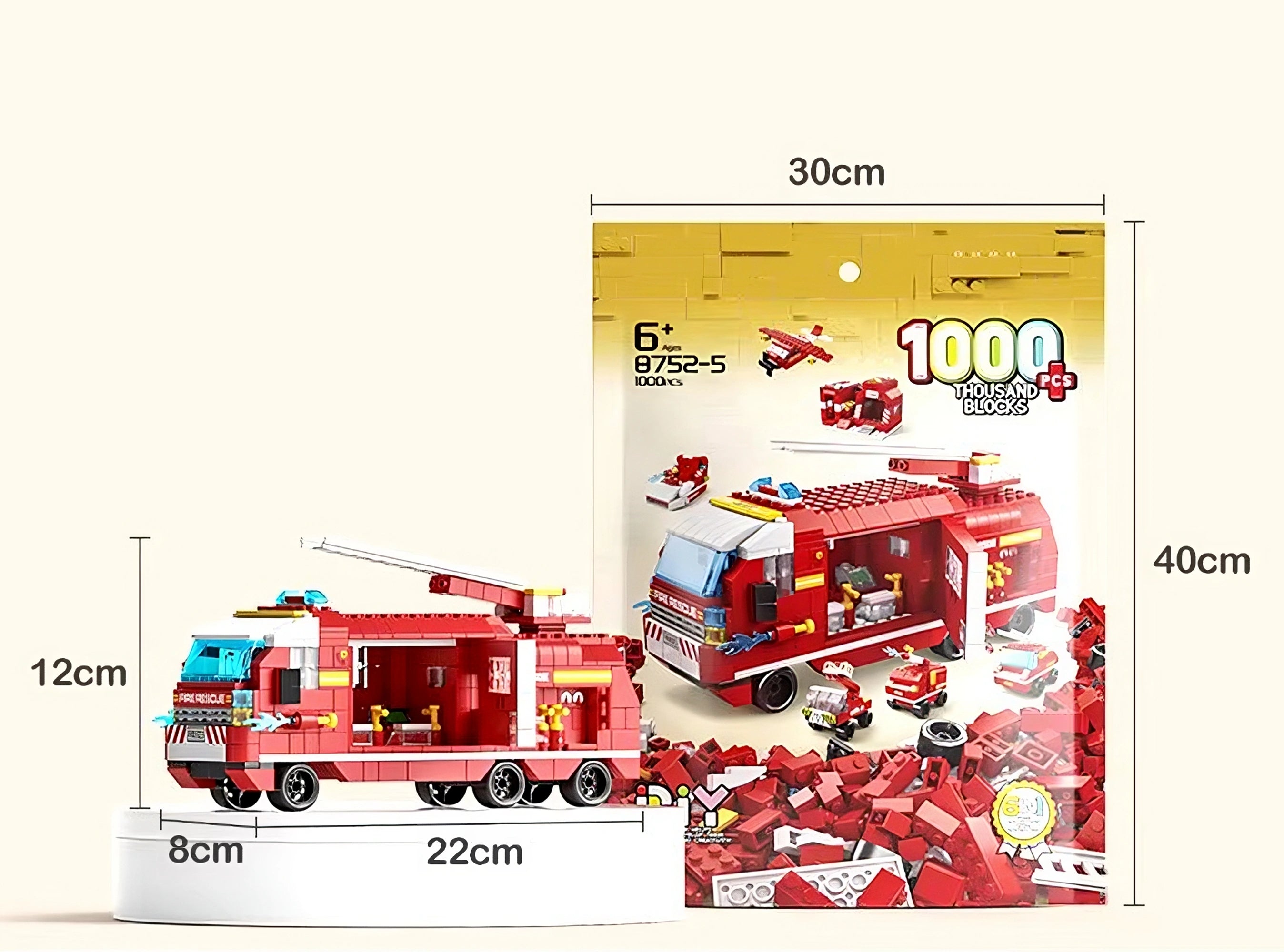 1000PCS Fire Truck Building Blocks Set - Join the Fire Brigade Adventure!