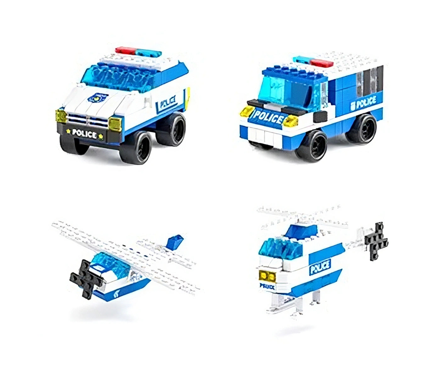 1000PCS Police Car Building Blocks Set - Justice on Wheels!