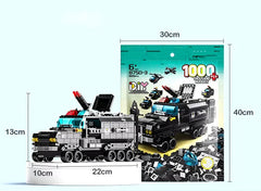 1000PCS Police Vehicle Building Blocks Set - Defend and Protect!