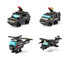 1000PCS Police Vehicle Building Blocks Set - Defend and Protect!