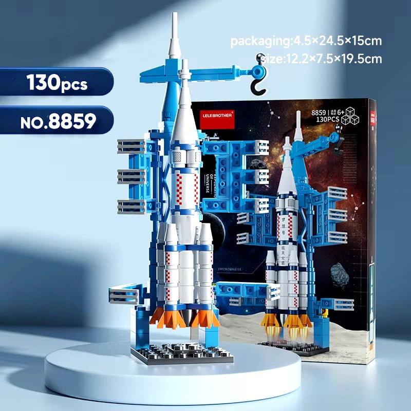 Space Rocket Building Blocks – Science and Educational Toy Spacecraft Display Model for Kids 130 PCS(Copy)