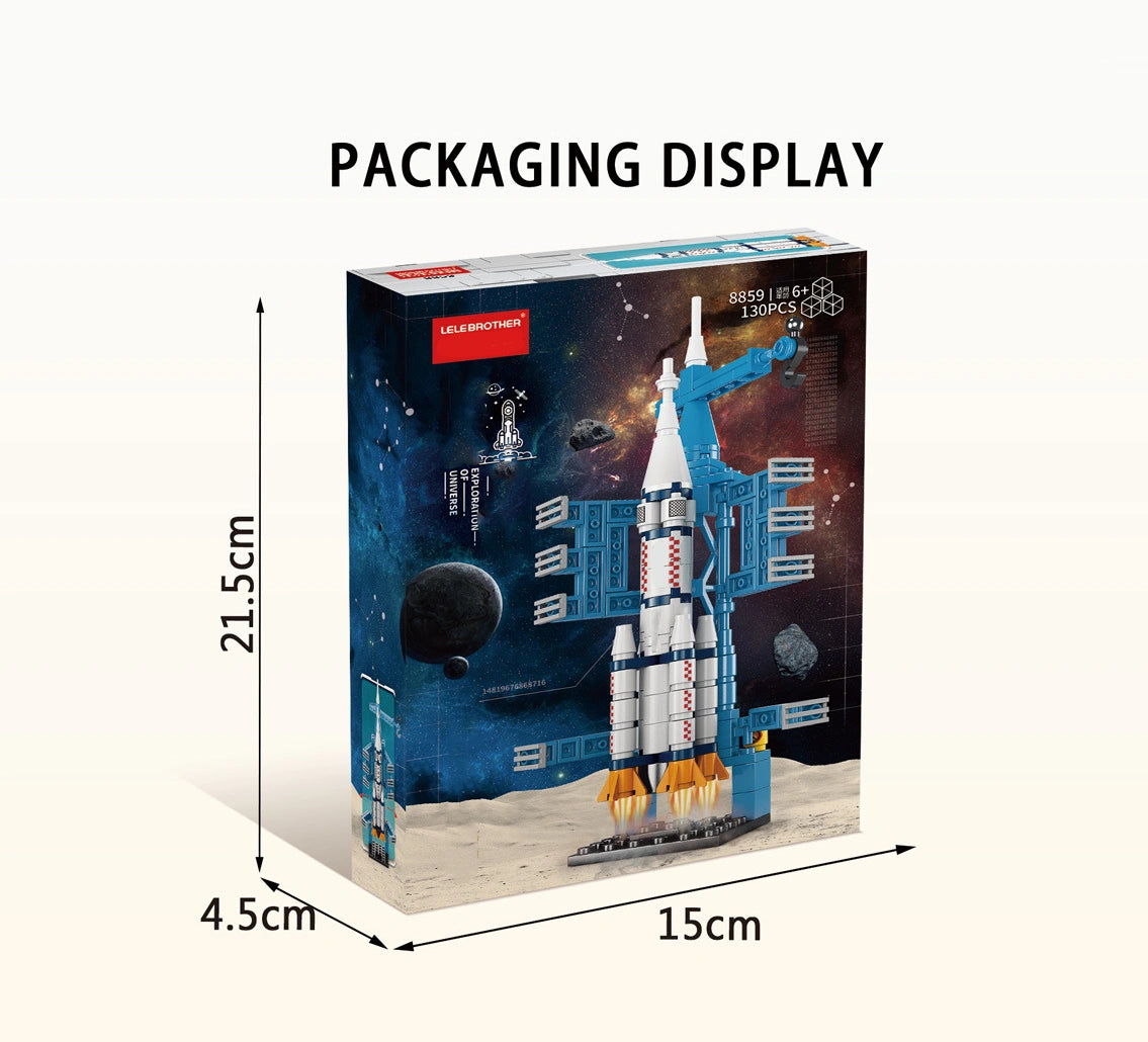 Space Rocket Building Blocks – Science and Educational Toy Spacecraft Display Model for Kids 130 PCS(Copy)