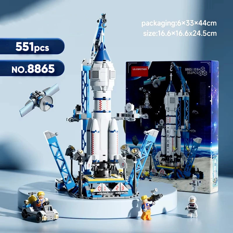 Space Rocket Building Blocks – Science and Educational Toy Spacecraft Display Model for Kids 130 PCS(Copy)