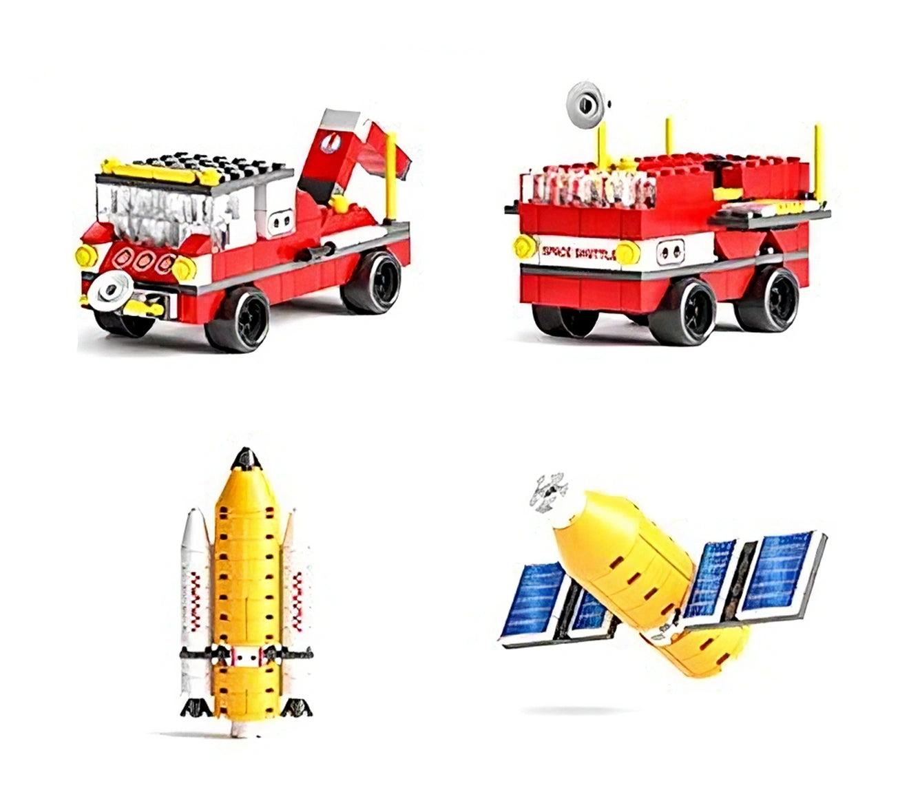 1000PCS Space Shuttle Building Blocks Rocket Model Construction DIY Toy Bag Packing