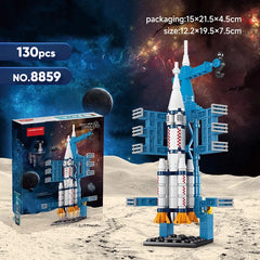 Space Rocket Building Blocks – Science and Educational Toy Spacecraft Display Model for Kids 130 PCS(Copy)