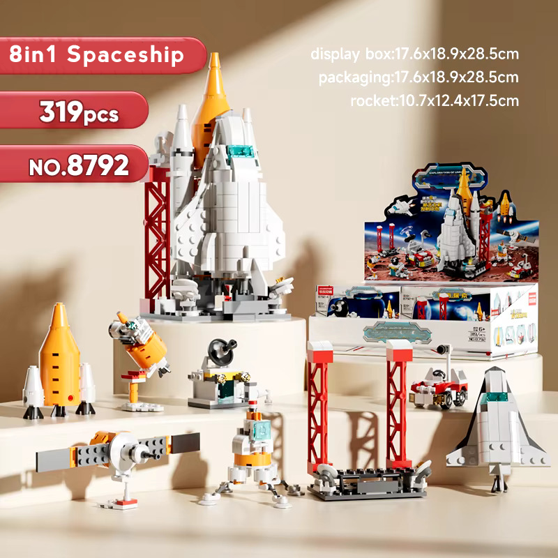 Space Rocket Building Blocks – Science and Educational Toy Spacecraft Display Model for Kids 130 PCS(Copy) (Copy)